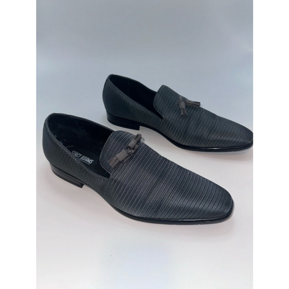 Men's Stacy Adams Gray Tazewell Loafers Size 12